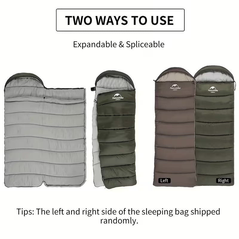 Ultralight Hooded Sleeping Bag for Camping & Backpacking