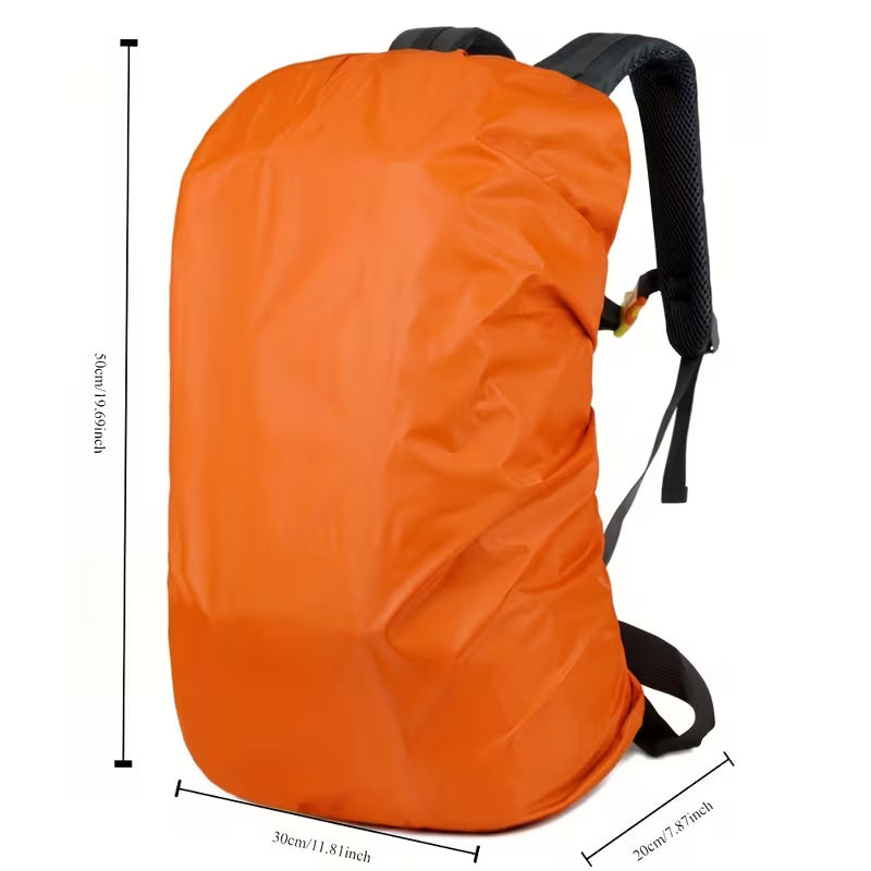 Large Capacity Waterproof Backpack Cover with Reflective Safety Strips