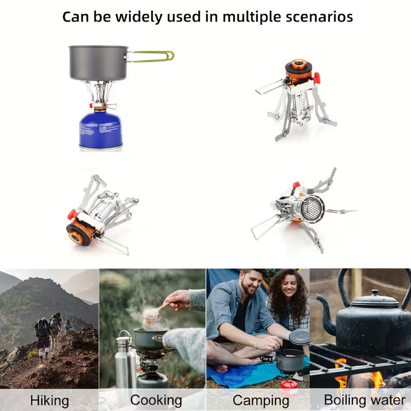 Portable Backpacking Camping Stove with Jet Burner